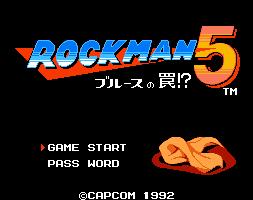 Rockman 5 TitleScreen