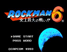 Rockman 6 TitleScreen